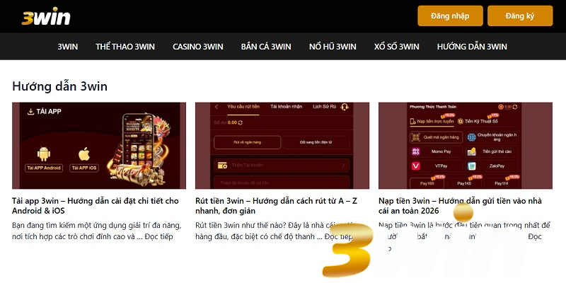 Hướng dẫn 3win từ A - Z: Bí kíp sống còn cho game thủ