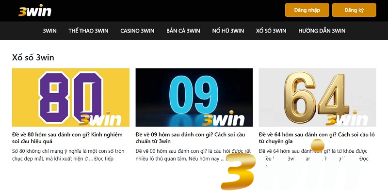Xổ số 3win - Chinh phục những con số bí ẩn rinh thưởng lớn