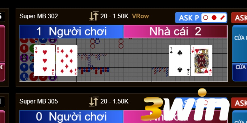 Blackjack 3win: Chinh phục game Casino 21 điểm siêu dễ